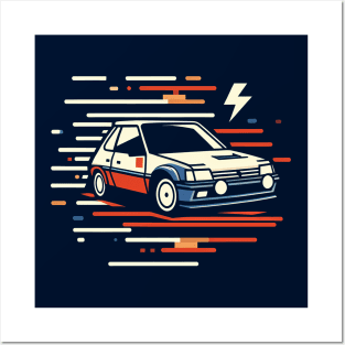 Peugeot 205 Rally Car Posters and Art